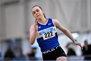 22 February 2025; Sommer Lecky of Finn Valley AC, Donegal, competes in the women's high jump during day one of the 123.ie National Senior Indoor Championships at the National Indoor Arena on the Sport Ireland Campus in Dublin. Photo by Sam Barnes/Sportsfile