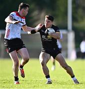 23 February 2025; Daniel Guinness of Down in action against Tommy Durnin of Louth during the Allianz Football League Division 2 match between Louth and Down at Integral GAA Grounds in Drogheda, Louth. Photo by Tyler Miller/Sportsfile