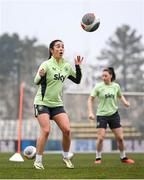24 February 2025; Marissa Sheva during a Republic of Ireland women's training session at Bonifika Stadium in Koper, Slovenia. Photo by Stephen McCarthy/Sportsfile