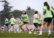 24 February 2025; Marissa Sheva during a Republic of Ireland women's training session at Bonifika Stadium in Koper, Slovenia. Photo by Stephen McCarthy/Sportsfile