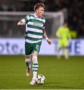 20 February 2025; Danny Grant of Shamrock Rovers during the UEFA Conference League knockout phase play-off second leg match between Shamrock Rovers and Molde at Tallaght Stadium in Dublin. Photo by David Fitzgerald/Sportsfile Photo by David Fitzgerald/Sportsfile