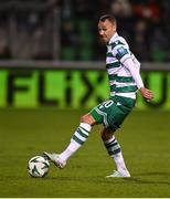 20 February 2025; Graham Burke of Shamrock Rovers during the UEFA Conference League knockout phase play-off second leg match between Shamrock Rovers and Molde at Tallaght Stadium in Dublin. Photo by David Fitzgerald/Sportsfile Photo by David Fitzgerald/Sportsfile