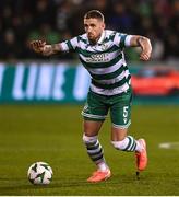 20 February 2025; Lee Grace of Shamrock Rovers during the UEFA Conference League knockout phase play-off second leg match between Shamrock Rovers and Molde at Tallaght Stadium in Dublin. Photo by David Fitzgerald/Sportsfile Photo by David Fitzgerald/Sportsfile
