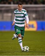 20 February 2025; Graham Burke of Shamrock Rovers during the UEFA Conference League knockout phase play-off second leg match between Shamrock Rovers and Molde at Tallaght Stadium in Dublin. Photo by David Fitzgerald/Sportsfile Photo by David Fitzgerald/Sportsfile