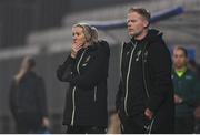 25 February 2025; Republic of Ireland head coach Carla Ward and assistant head coach Alan Mahon during the UEFA Women's Nations League B match between Slovenia and Republic of Ireland at Bonifika Stadium in Koper, Slovenia. Photo by Stephen McCarthy/Sportsfile