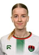25 February 2025; Christina Dring during a Cork City squad portraits session at Bishopstown Stadium in Cork. Photo by Brendan Moran/Sportsfile