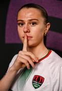 25 February 2025; Eva Mangan during a Cork City squad portraits session at Bishopstown Stadium in Cork. Photo by Brendan Moran/Sportsfile