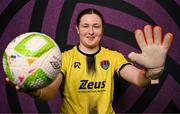 25 February 2025; Clodagh Fitzgerald during a Cork City squad portraits session at Bishopstown Stadium in Cork. Photo by Brendan Moran/Sportsfile