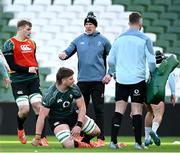 27 February 2025; Forwards coach Paul O'Connell during an Ireland Rugby open training session at the Aviva Stadium in Dublin. Photo by Seb Daly/Sportsfile