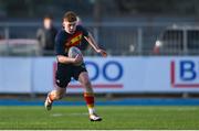 26 February 2025; Corey O'Brien of Temple Carrig School during the Bank of Ireland Leinster Rugby Boys Schools Vinnie Murray Cup final match between Temple Carrig School and Presentation College, Bray at Energia Park in Dublin. Photo by Shauna Clinton/Sportsfile