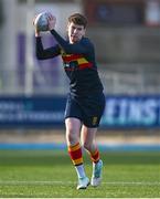 26 February 2025; Darragh Shanahan of Temple Carrig School during the Bank of Ireland Leinster Rugby Boys Schools Vinnie Murray Cup final match between Temple Carrig School and Presentation College, Bray at Energia Park in Dublin. Photo by Shauna Clinton/Sportsfile