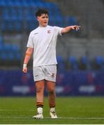 26 February 2025; Adam McDonald of Presentation College, Bray during the Bank of Ireland Leinster Rugby Boys Schools Vinnie Murray Cup final match between Temple Carrig School and Presentation College, Bray at Energia Park in Dublin. Photo by Shauna Clinton/Sportsfile