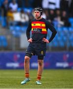 26 February 2025; Nicko Stewart of Temple Carrig School during the Bank of Ireland Leinster Rugby Boys Schools Vinnie Murray Cup final match between Temple Carrig School and Presentation College, Bray at Energia Park in Dublin. Photo by Shauna Clinton/Sportsfile
