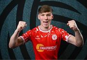 27 February 2025; James Roche during a Shelbourne squad portraits session at Tolka Park in Dublin. Photo by Seb Daly/Sportsfile