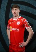 27 February 2025; James Roche during a Shelbourne squad portraits session at Tolka Park in Dublin. Photo by Seb Daly/Sportsfile