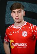 27 February 2025; James Roche during a Shelbourne squad portraits session at Tolka Park in Dublin. Photo by Seb Daly/Sportsfile