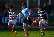 27 February 2025; Dara Elliott of St Michael's College during the Bank of Ireland Leinster Rugby Boys Schools Junior Cup second round match between St Michael's College and Belvedere College at Energia Park in Dublin. Photo by Shauna Clinton/Sportsfile
