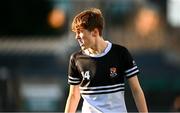 27 February 2025; Ryan Crawford of Newbridge College during the Bank of Ireland Leinster Rugby Boys Schools Junior Cup second round match between Clongowes Wood College and Newbridge College at Energia Park in Dublin. Photo by Shauna Clinton/Sportsfile