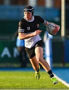27 February 2025; Donal Larkin of Newbridge College during the Bank of Ireland Leinster Rugby Boys Schools Junior Cup second round match between Clongowes Wood College and Newbridge College at Energia Park in Dublin. Photo by Shauna Clinton/Sportsfile