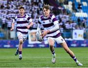 27 February 2025; Michael McCormick of Clongowes Wood College during the Bank of Ireland Leinster Rugby Boys Schools Junior Cup second round match between Clongowes Wood College and Newbridge College at Energia Park in Dublin. Photo by Shauna Clinton/Sportsfile