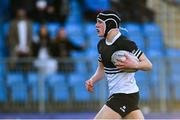 27 February 2025; Donal Larkin of Newbridge College during the Bank of Ireland Leinster Rugby Boys Schools Junior Cup second round match between Clongowes Wood College and Newbridge College at Energia Park in Dublin. Photo by Shauna Clinton/Sportsfile