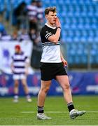 27 February 2025; Harry Treanor of Newbridge College during the Bank of Ireland Leinster Rugby Boys Schools Junior Cup second round match between Clongowes Wood College and Newbridge College at Energia Park in Dublin. Photo by Shauna Clinton/Sportsfile