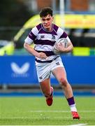 27 February 2025; Tom English of Clongowes Wood College during the Bank of Ireland Leinster Rugby Boys Schools Junior Cup second round match between Clongowes Wood College and Newbridge College at Energia Park in Dublin. Photo by Shauna Clinton/Sportsfile