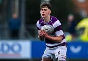 27 February 2025; Philip Kenny of Clongowes Wood College during the Bank of Ireland Leinster Rugby Boys Schools Junior Cup second round match between Clongowes Wood College and Newbridge College at Energia Park in Dublin. Photo by Shauna Clinton/Sportsfile