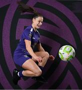 27 February 2025; Charlotte Cromack during a Wexford FC squad portraits session at SETU Carlow Campus in Carlow. Photo by David Fitzgerald/Sportsfile