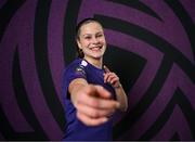 27 February 2025; Charlotte Cromack during a Wexford FC squad portraits session at SETU Carlow Campus in Carlow. Photo by David Fitzgerald/Sportsfile