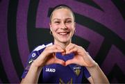 27 February 2025; Charlotte Cromack during a Wexford FC squad portraits session at SETU Carlow Campus in Carlow. Photo by David Fitzgerald/Sportsfile
