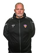 27 February 2025; Coach Pat Trehy during a Wexford FC squad portraits session at SETU Carlow Campus in Carlow. Photo by Tyler Miller/Sportsfile