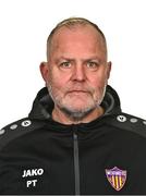 27 February 2025; Coach Pat Trehy during a Wexford FC squad portraits session at SETU Carlow Campus in Carlow. Photo by Tyler Miller/Sportsfile