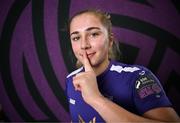 27 February 2025; Ellen Molloy during a Wexford FC squad portraits session at SETU Carlow Campus in Carlow. Photo by David Fitzgerald/Sportsfile