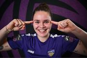 27 February 2025; Ciara Rossiter during a Wexford FC squad portraits session at SETU Carlow Campus in Carlow. Photo by David Fitzgerald/Sportsfile