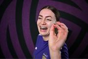 27 February 2025; Lauren Dwyer during a Wexford FC squad portraits session at SETU Carlow Campus in Carlow. Photo by David Fitzgerald/Sportsfile