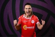 27 February 2025; Jemma Quinn during a Shelbourne squad portraits session at Tolka Park in Dublin. Photo by Seb Daly/Sportsfile