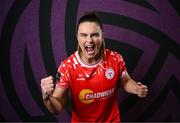 27 February 2025; Jemma Quinn during a Shelbourne squad portraits session at Tolka Park in Dublin. Photo by Seb Daly/Sportsfile