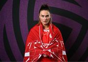 27 February 2025; Jemma Quinn during a Shelbourne squad portraits session at Tolka Park in Dublin. Photo by Seb Daly/Sportsfile