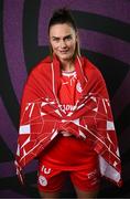27 February 2025; Jemma Quinn during a Shelbourne squad portraits session at Tolka Park in Dublin. Photo by Seb Daly/Sportsfile