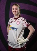 27 February 2025; Goalkeeper Courtney Maguire during a Shelbourne squad portraits session at Tolka Park in Dublin. Photo by Seb Daly/Sportsfile