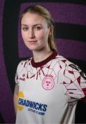 27 February 2025; Goalkeeper Courtney Maguire during a Shelbourne squad portraits session at Tolka Park in Dublin. Photo by Seb Daly/Sportsfile