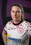 27 February 2025; Goalkeeper Amanda McQuillan during a Shelbourne squad portraits session at Tolka Park in Dublin. Photo by Seb Daly/Sportsfile