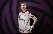 27 February 2025; Goalkeeper Courtney Maguire during a Shelbourne squad portraits session at Tolka Park in Dublin. Photo by Seb Daly/Sportsfile