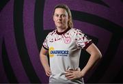 27 February 2025; Goalkeeper Amanda McQuillan during a Shelbourne squad portraits session at Tolka Park in Dublin. Photo by Seb Daly/Sportsfile