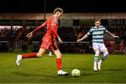 28 February 2025; Sean Boyd of Shelbourne during the SSE Airtricity Men's Premier Division match between Shelbourne and Shamrock Rovers at Tolka Park in Dublin. Photo by Stephen McCarthy/Sportsfile