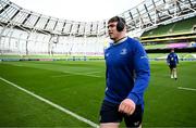 1 March 2025; Diarmuid Mangan of Leinster before the United Rugby Championship match between Leinster and Cardiff Rugby at the Aviva Stadium in Dublin. Photo by Brendan Moran/Sportsfile