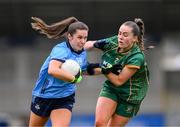 1 March 2025; Kate Sullivan of Dublin in action against Aine Sheridan of Meath during the Lidl Ladies National Football League Division 1 match between Dublin and Meath at Parnell Park in Dublin. Photo by Ray McManus/Sportsfile