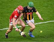 1 March 2025; Martin Keoghan of Kilkenny in action against Ciarán Joyce of Cork during the Allianz Hurling League Division 1A match between Cork and Kilkenny at SuperValu Páirc Uí Chaoimh in Cork. Photo by Piaras Ó Mídheach/Sportsfile