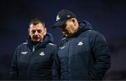 1 March 2025; Dublin manager Dessie Farrell before the Allianz Football League Division 1 match between Armagh and Dublin at the BOX-IT Athletic Grounds in Armagh. Photo by Ben McShane/Sportsfile